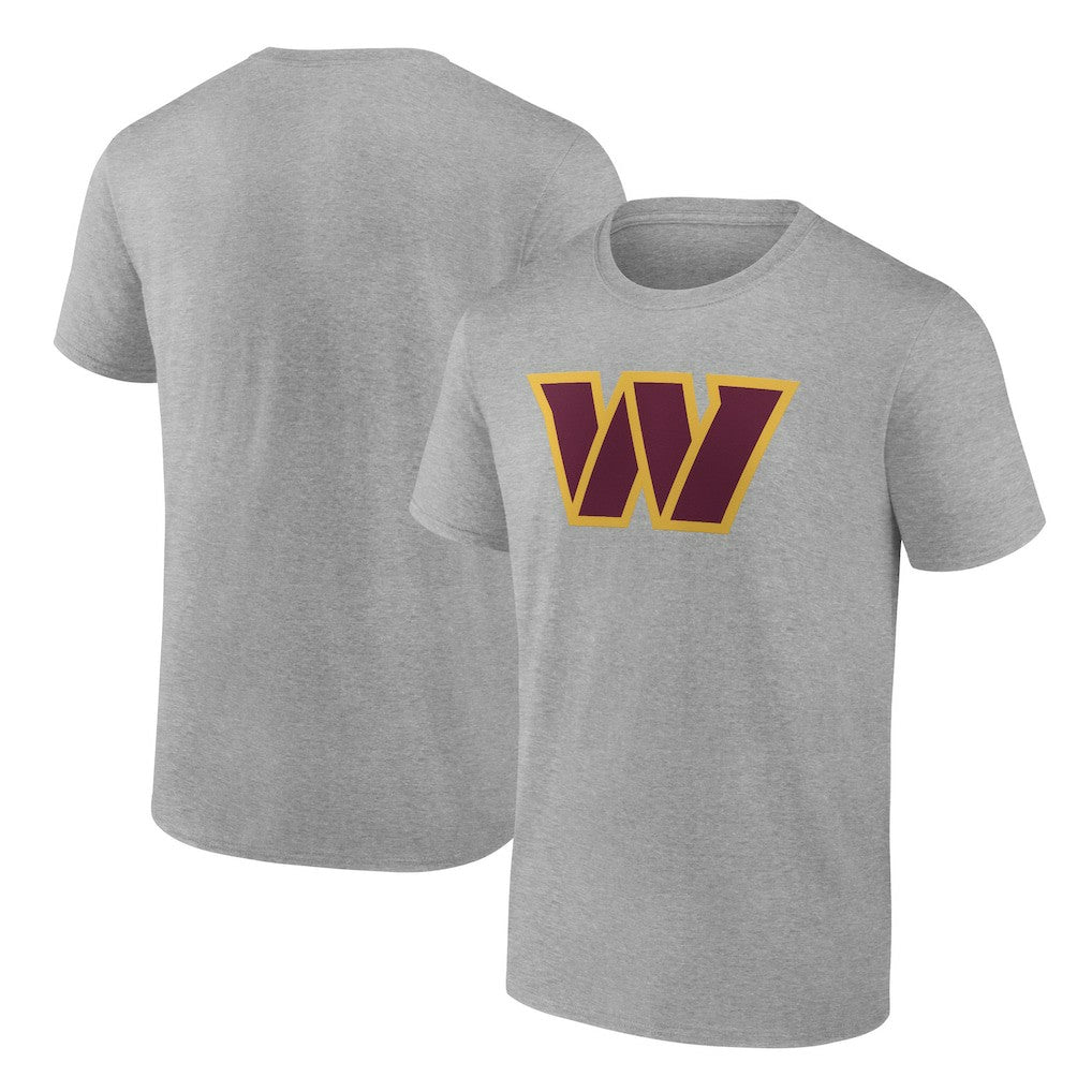 Washington Commanders Primary Logo T-Shirt - Heather Gray - Fanatics