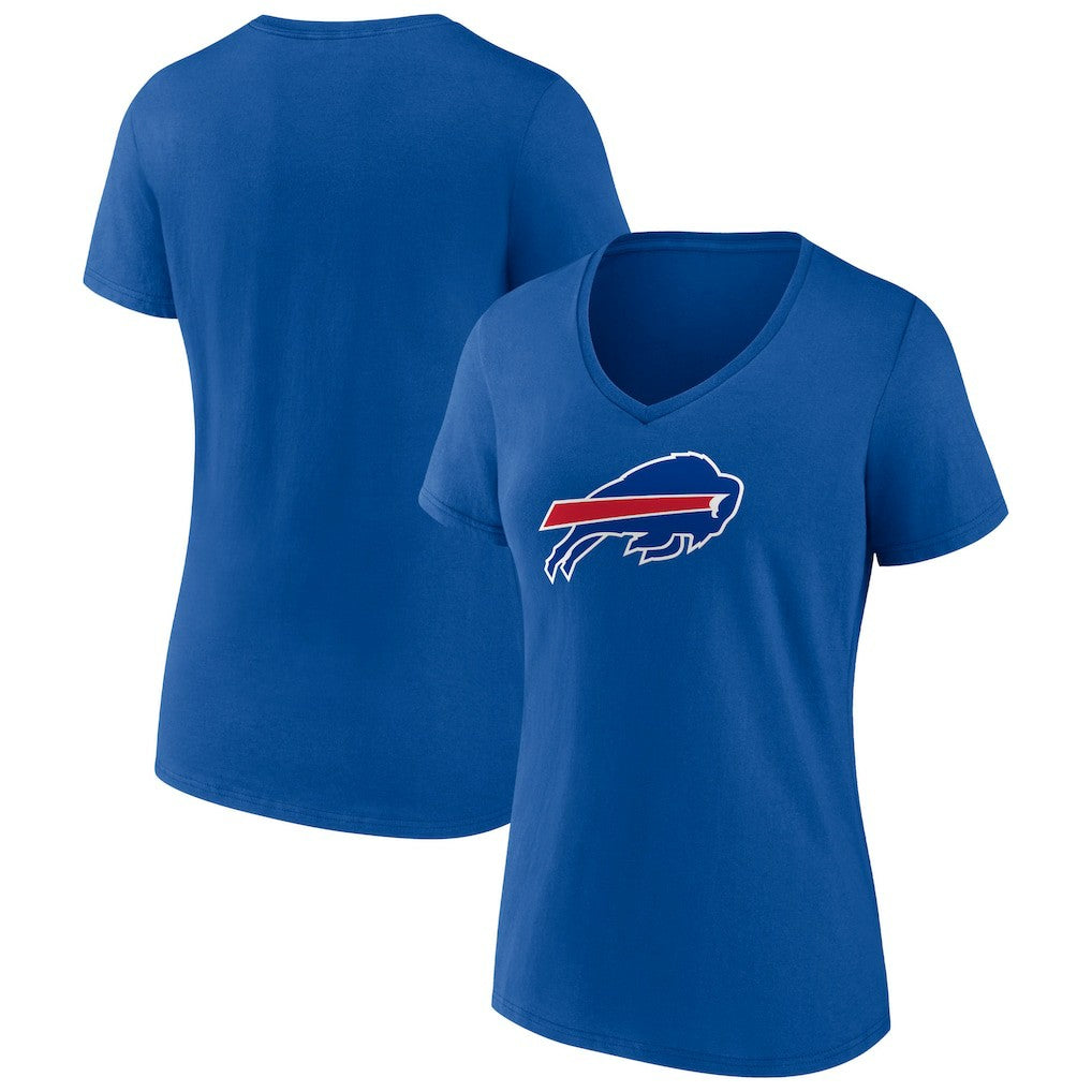 Buffalo Bills Women's Primary Team Logo V-Neck T-Shirt - Royal - NFL