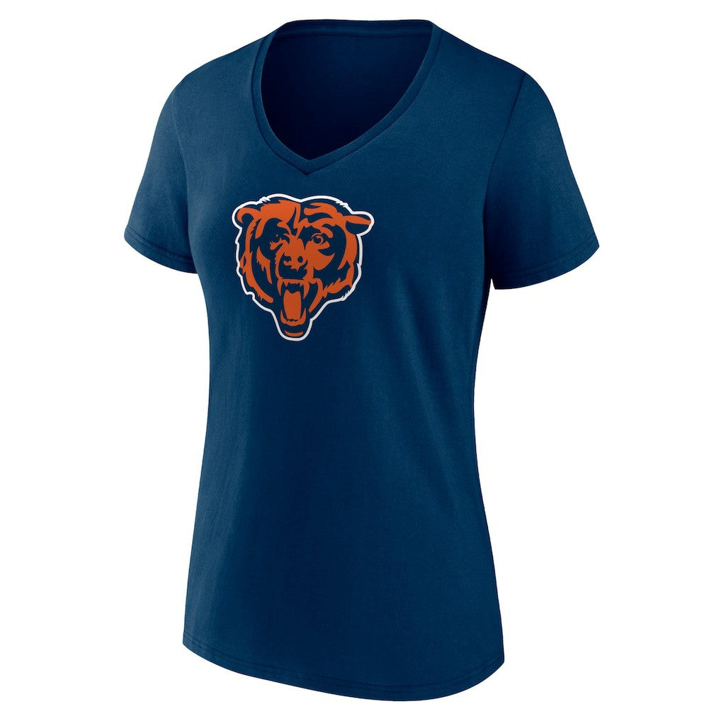 Chicago Bears Women's Primary Team Logo V-Neck T-Shirt - Navy - NFL