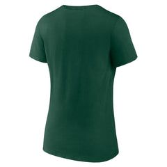 Green Bay Packers Women's Primary Team Logo V-Neck T-Shirt - Green - NFL
