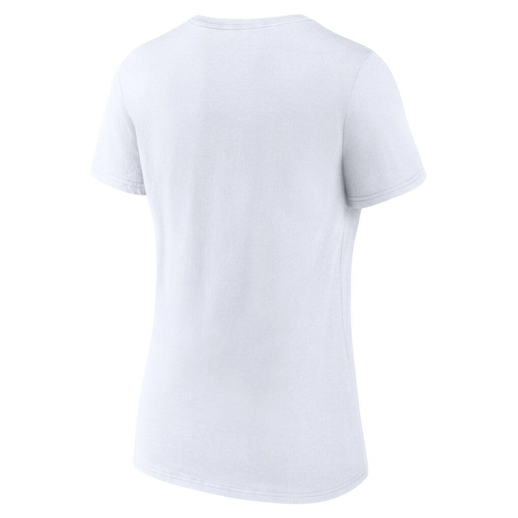 Minnesota Vikings Women's Primary Team Logo V-Neck T-Shirt - White - NFL