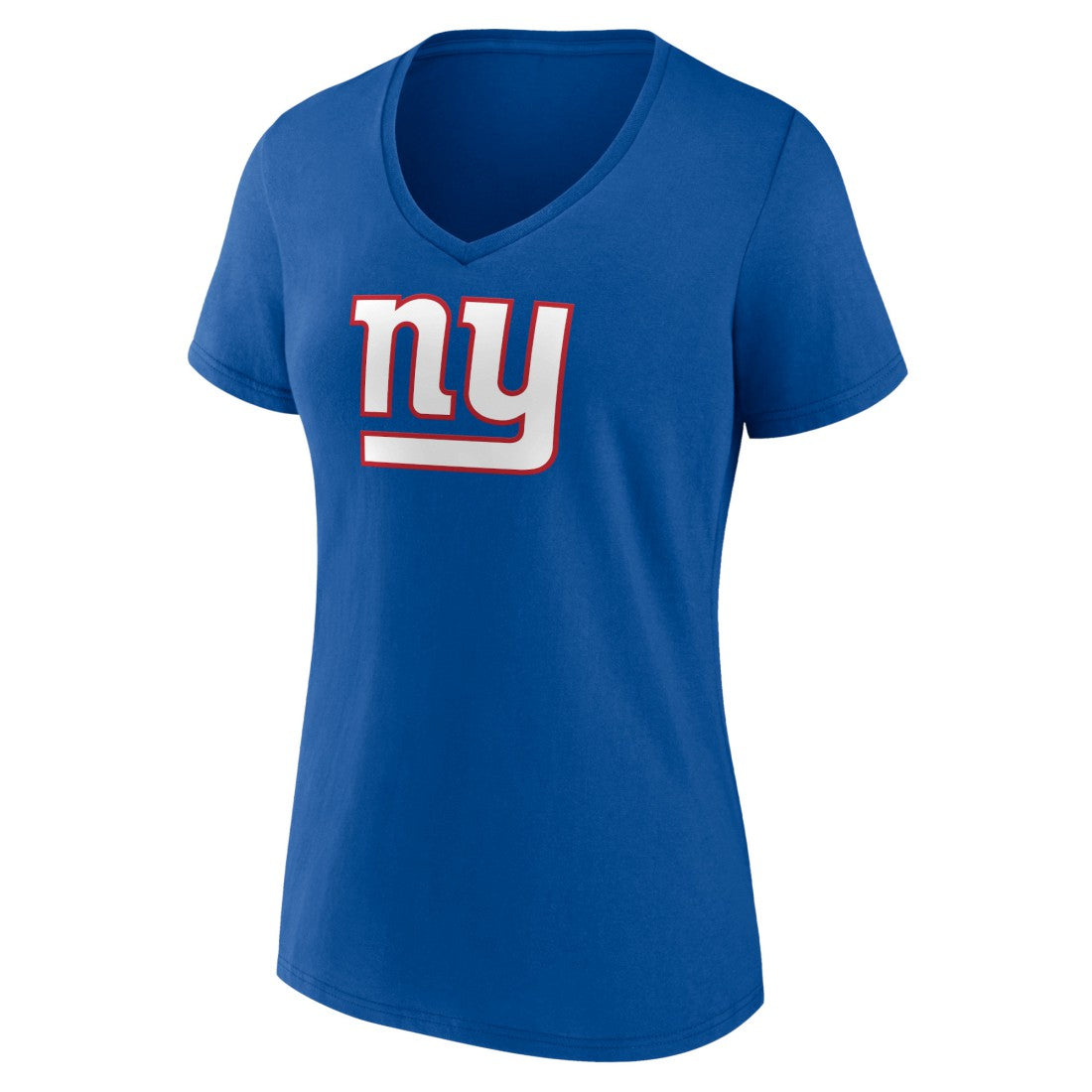 New York Giants Women's Primary Team Logo V-Neck T-Shirt - Royal - NFL