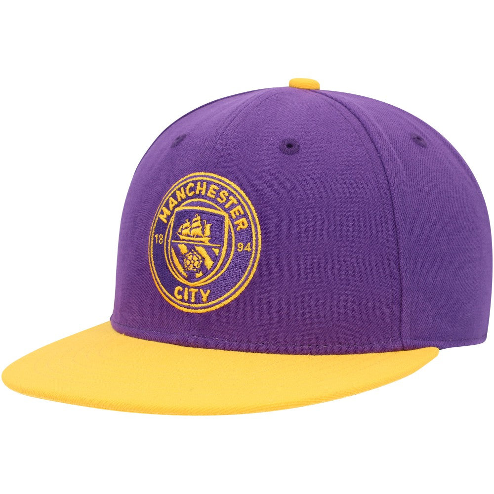 Manchester City America's Game Fitted Hat Purple/Yellow