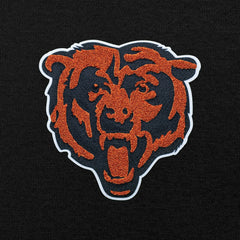 Chicago Bears Antigua Victory Chenille Pullover Hoodie - Black - NFL