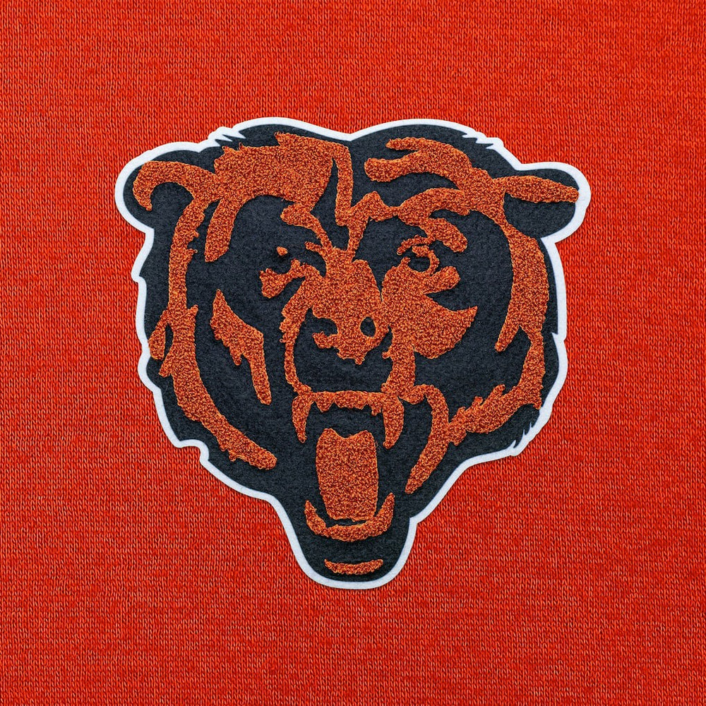Chicago Bears Antigua Victory Chenille Pullover Hoodie - Orange - NFL