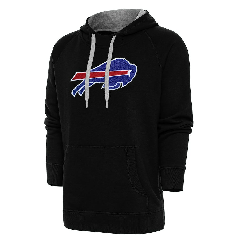 Buffalo Bills Antigua Victory Chenille Pullover Hoodie - Black - NFL