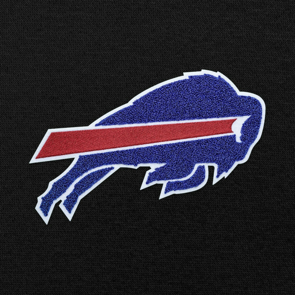 Buffalo Bills Antigua Victory Chenille Pullover Hoodie - Black - NFL