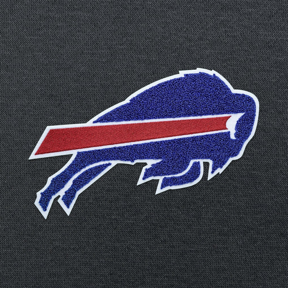 Buffalo Bills Antigua Victory Chenille Pullover Hoodie - Charcoal - NFL