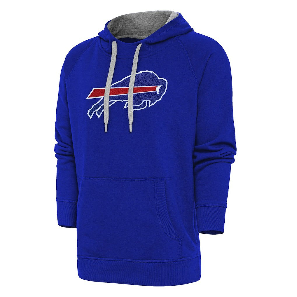 Buffalo Bills Antigua Victory Chenille Pullover Hoodie - Royal - NFL