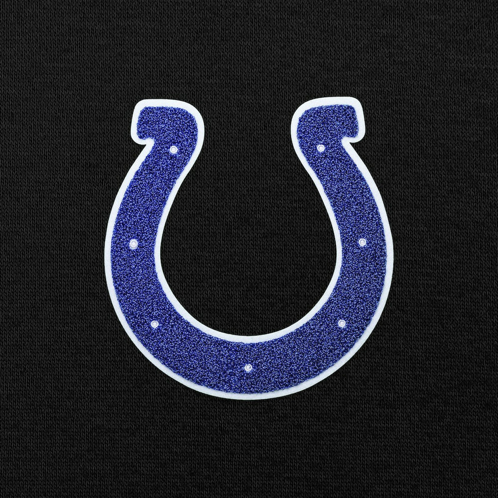 Indianapolis Colts Antigua Victory Chenille Pullover Hoodie - Black - NFL