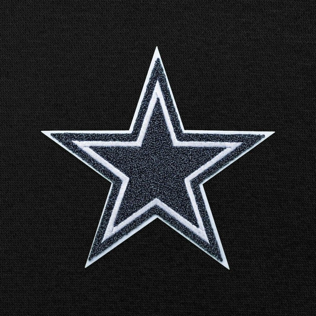 Dallas Cowboys Antigua Victory Chenille Pullover Hoodie - Black - NFL