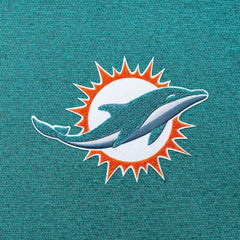Miami Dolphins Antigua Victory Chenille Pullover Hoodie - Aqua - NFL