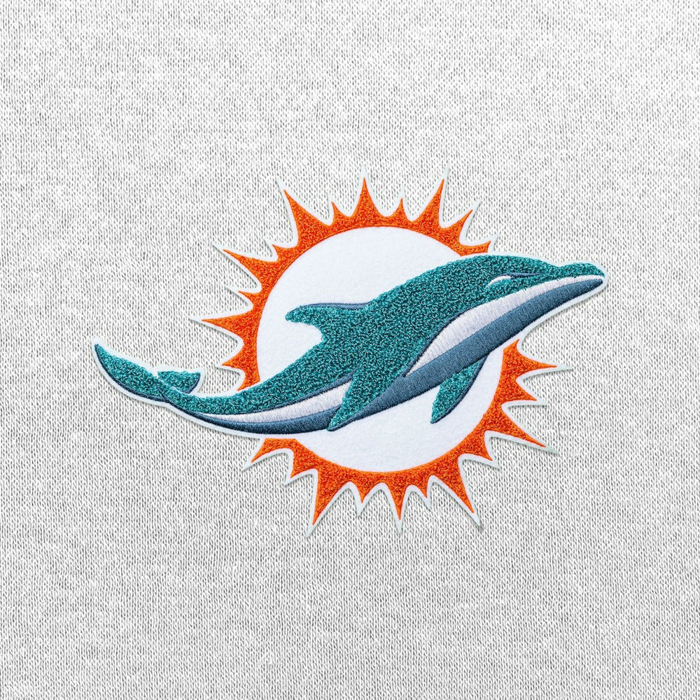 Miami Dolphins Antigua Victory Chenille Pullover Hoodie - White - NFL
