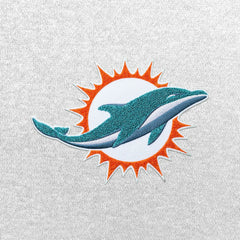 Miami Dolphins Antigua Victory Chenille Pullover Hoodie - White - NFL