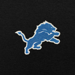 Detroit Lions Antigua Victory Chenille Pullover Hoodie - Black - NFL