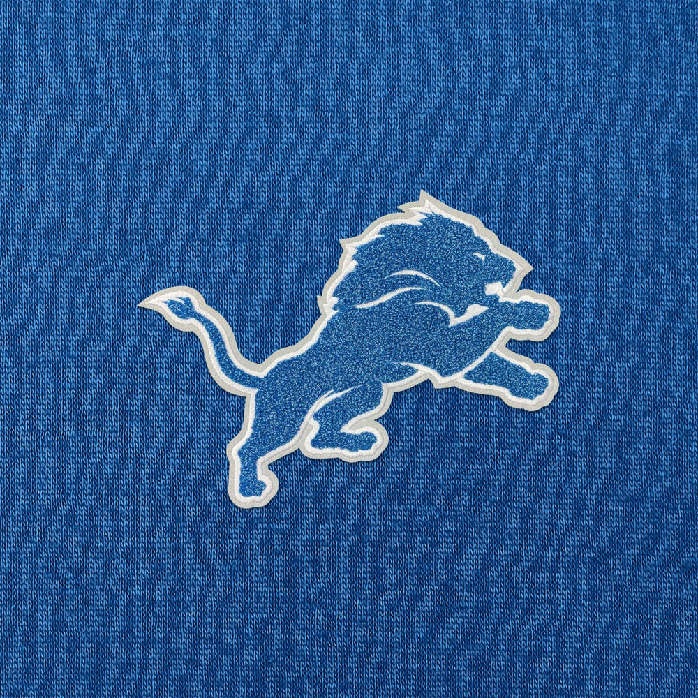 Detroit Lions Antigua Victory Chenille Pullover Hoodie - Blue - NFL