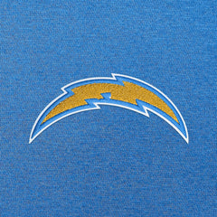 Los Angeles Chargers Antigua Victory Chenille Pullover Hoodie - Powder Blue - NFL