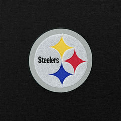 Pittsburgh Steelers Antigua Victory Chenille Pullover Hoodie - Black - NFL