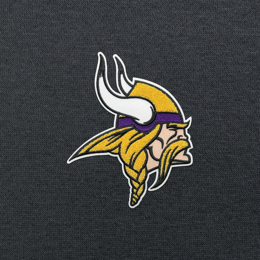 Minnesota Vikings Antigua Victory Chenille Pullover Hoodie - Charcoal - NFL