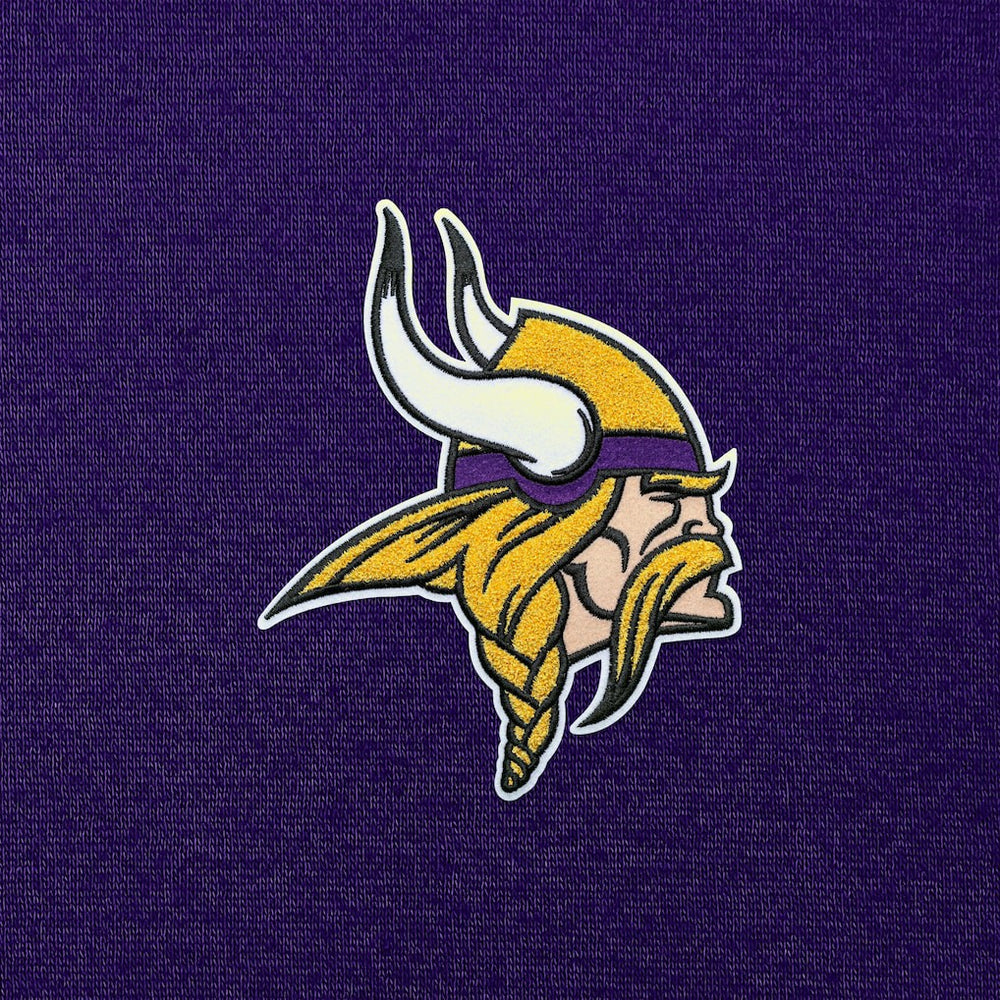 Minnesota Vikings Antigua Victory Chenille Pullover Hoodie - Purple - NFL