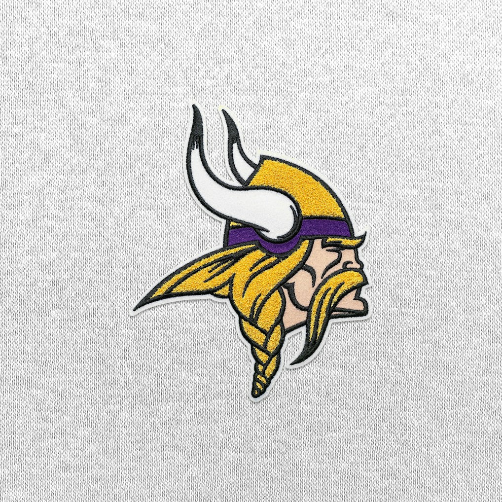 Minnesota Vikings Antigua Victory Chenille Pullover Hoodie - White - NFL