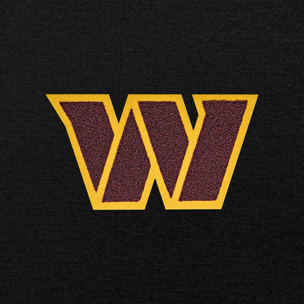 Washington Commanders Antigua Victory Chenille Pullover Hoodie - Black - NFL