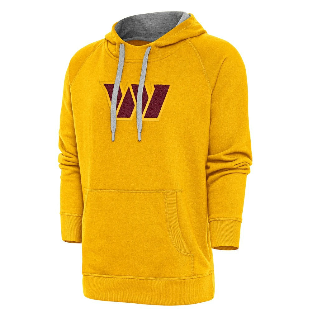 Washington Commanders Antigua Victory Chenille Pullover Hoodie - Gold - NFL