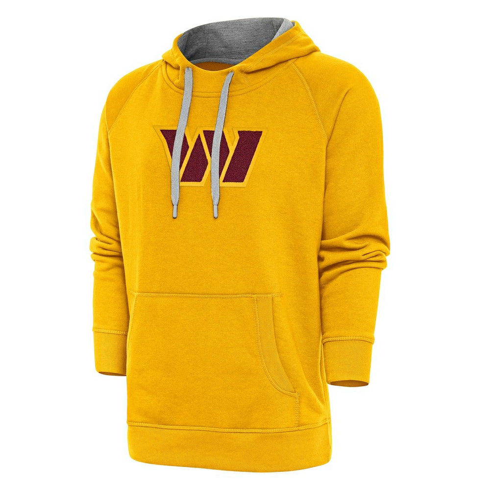 Washington Commanders Antigua Victory Chenille Pullover Hoodie - Gold - NFL
