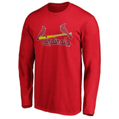 St. Louis Cardinals Official Team Wordmark Long Sleeve T-Shirt Outlet
