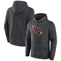 Arizona Cardinals Primary Team Logo Fitted Pullover Hoodie - Charcoal - NFL