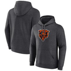 Chicago Bears Primary Team Logo Fitted Pullover Hoodie - Charcoal - NFL