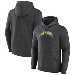 Los Angeles Chargers Primary Team Logo Fitted Pullover Hoodie - Charcoal - NFL