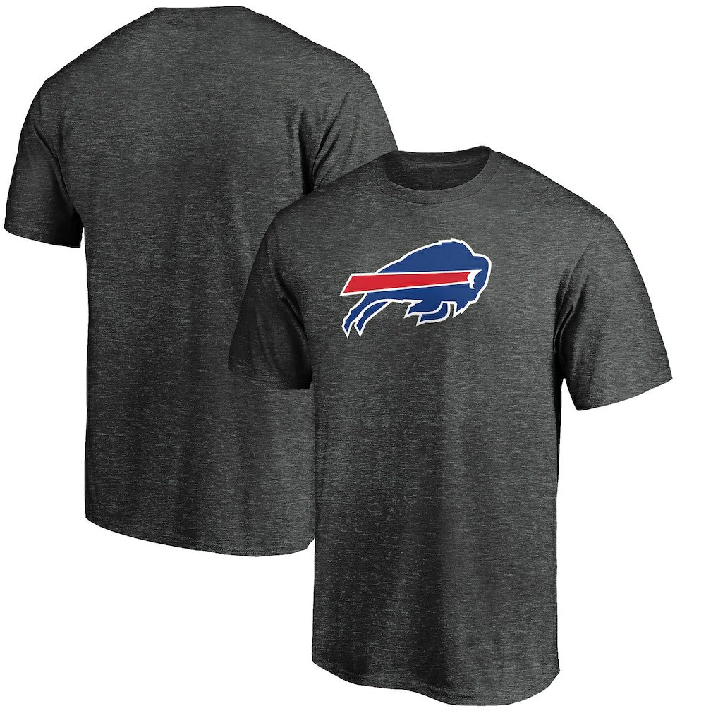 Buffalo Bills Primary Logo T-Shirt - Heather Charcoal - Fanatics