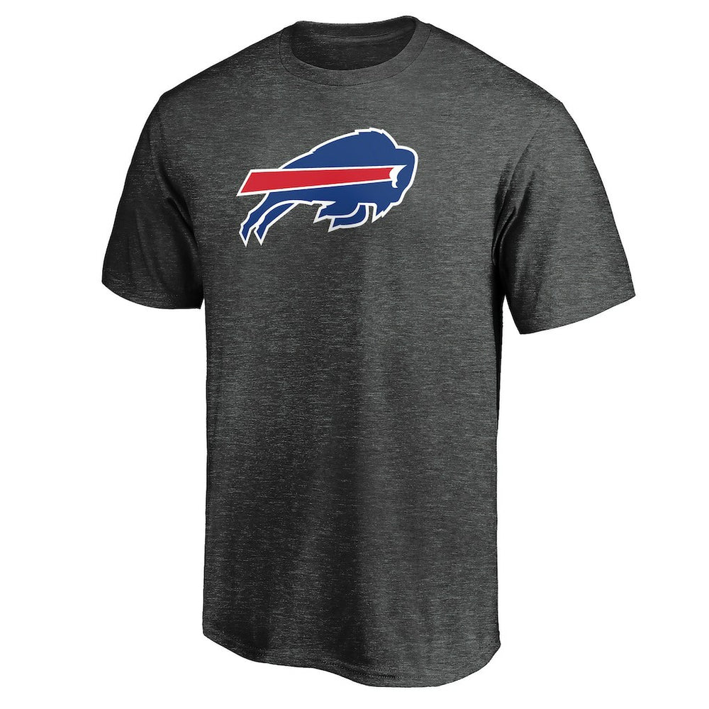 Buffalo Bills Primary Logo T-Shirt - Heather Charcoal - Fanatics