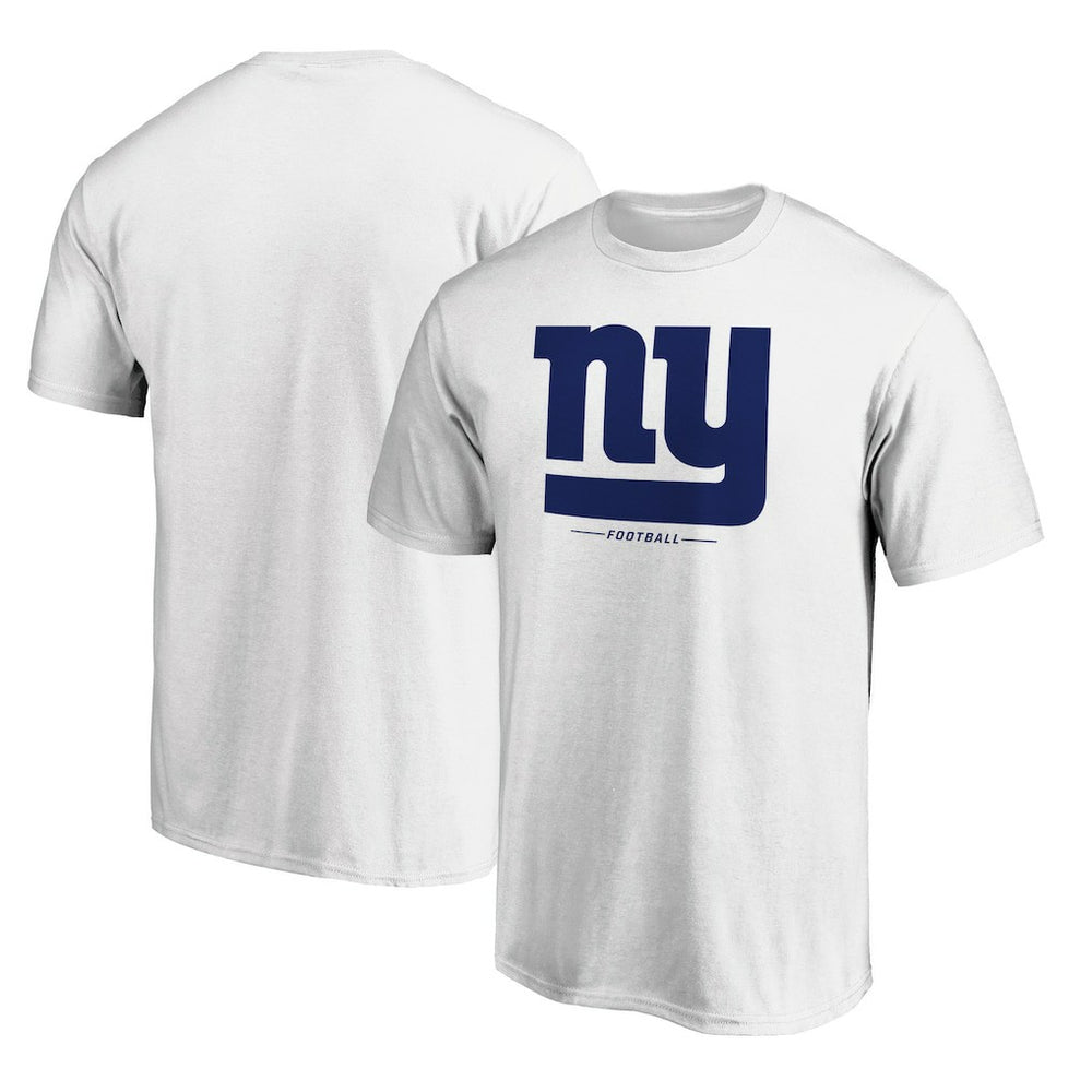 New York Giants Logo Team Lockup T-Shirt - White - NFL