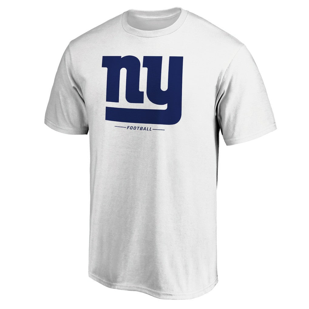 New York Giants Logo Team Lockup T-Shirt - White - NFL