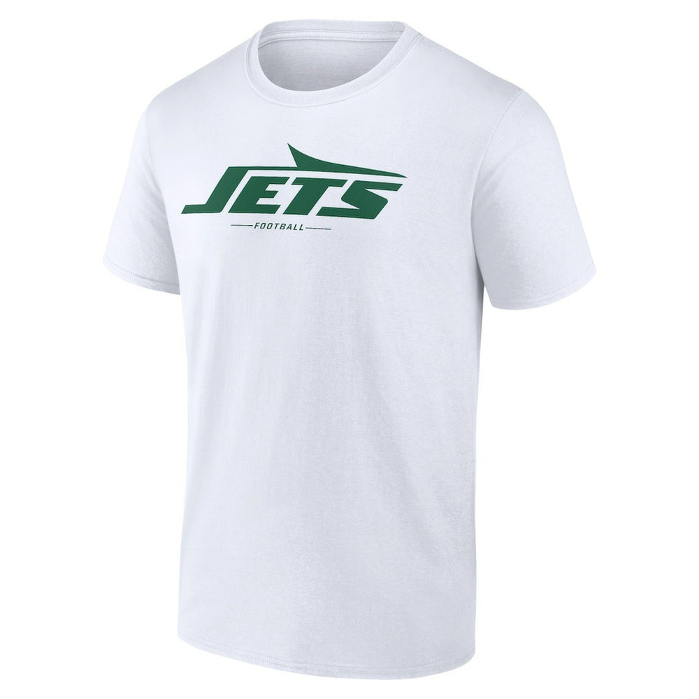New York Jets Logo Team Lockup T-Shirt - White - NFL