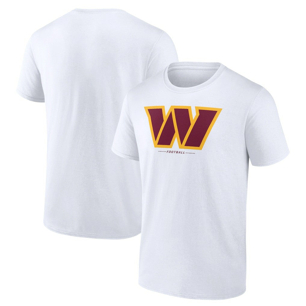 Washington Commanders Logo Team Lockup T-Shirt - White - NFL