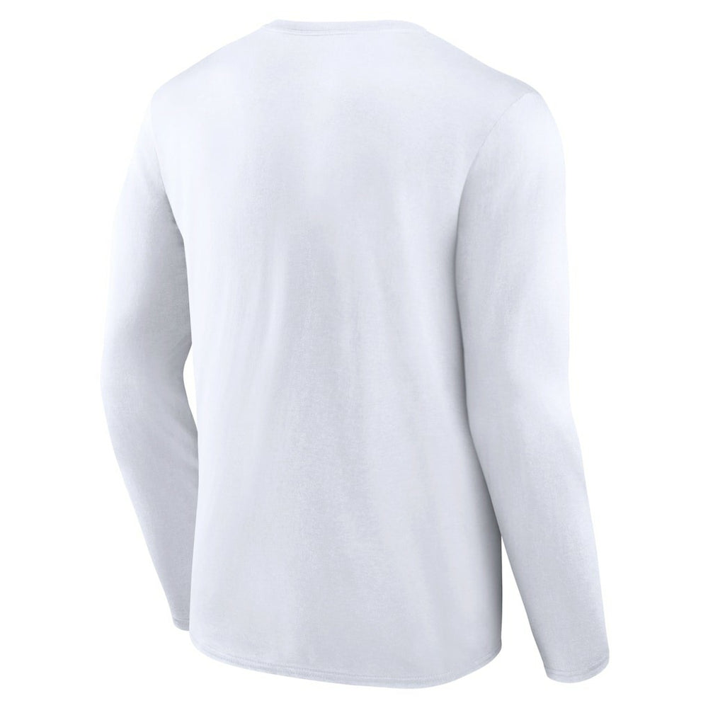 Miami Dolphins Logo Team Lockup Long Sleeve T-Shirt - White - NFL
