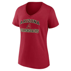 Arizona Diamondbacks Women's Heart and Soul V-Neck T-Shirt Sale