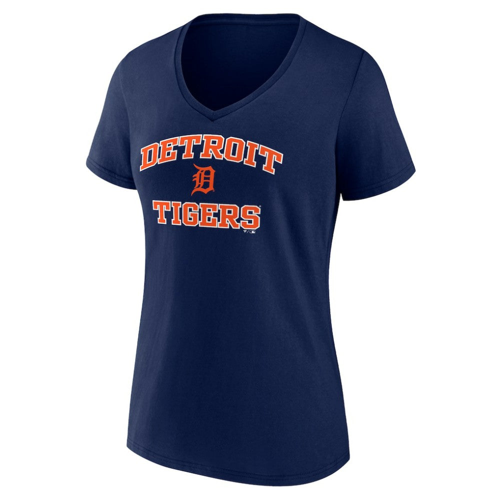 Detroit Tigers Women's Heart and Soul V-Neck T-Shirt Sale
