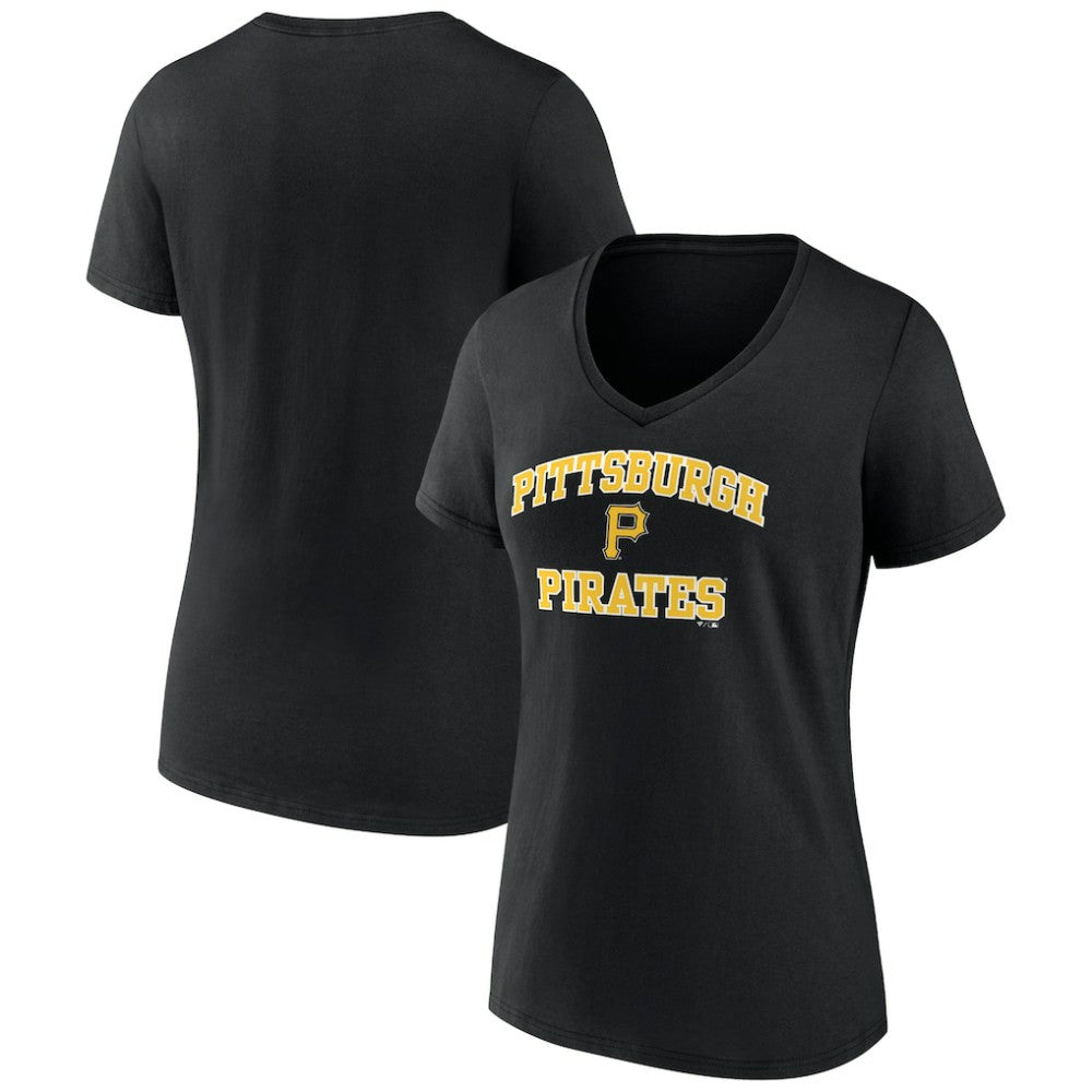 Pittsburgh Pirates Women's Heart and Soul V-Neck T-Shirt for sale
