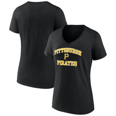 Pittsburgh Pirates Women's Heart and Soul V-Neck T-Shirt for sale