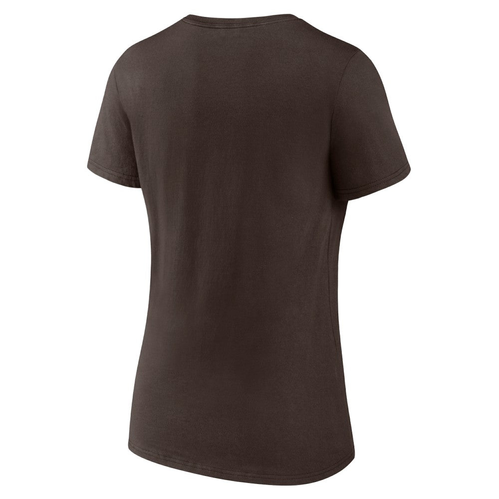 San Diego Padres Women's Heart and Soul V-Neck T-Shirt Discount