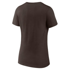 San Diego Padres Women's Heart and Soul V-Neck T-Shirt Discount