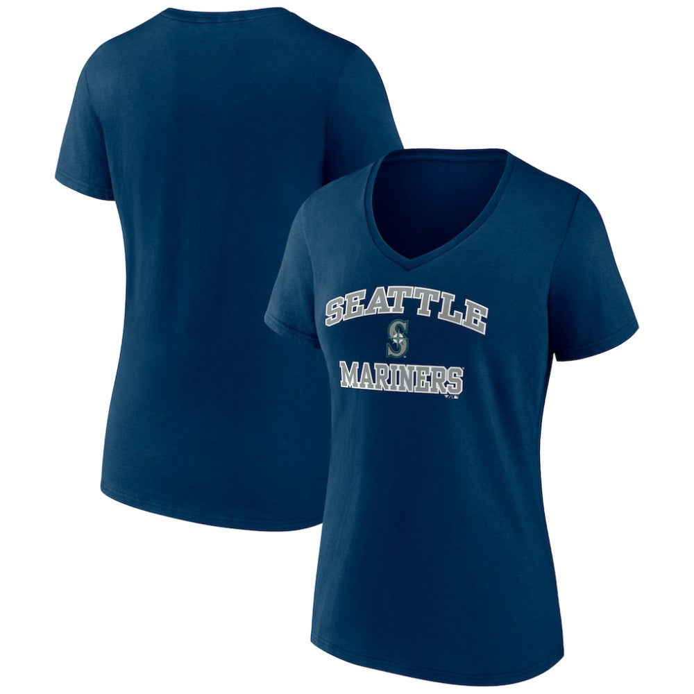 Seattle Mariners Women's Heart and Soul V-Neck T-Shirt Sale
