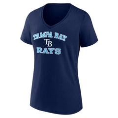 Tampa Bay Rays Women's Heart and Soul V-Neck T-Shirt Online