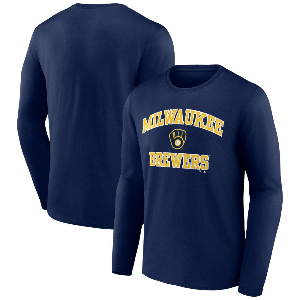 Milwaukee Brewers Heart and Soul Long Sleeve T-Shirt Outlet