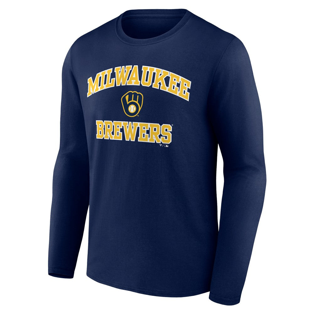 Milwaukee Brewers Heart and Soul Long Sleeve T-Shirt Outlet