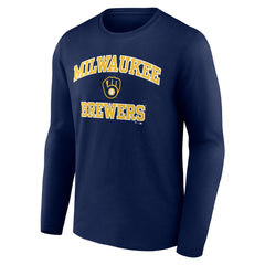 Milwaukee Brewers Heart and Soul Long Sleeve T-Shirt Outlet